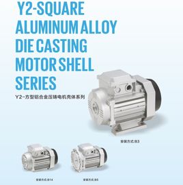 Y2 Square 3 Phase Induction Motor Alloy Aluminum Die Cast Housing New Design