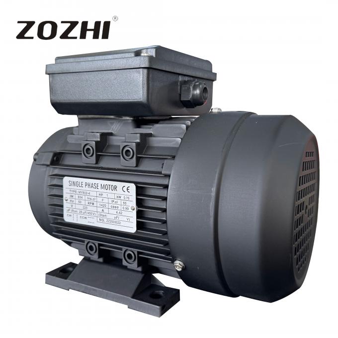 50Hz 0.75KW 1HP 1440rpm Tek Fazlı Kondensat&ouml;r-Başlatma &Ccedil;alışma Asinkron İnd&uuml;ksiyon Motoru 220V/230V AC Voltaj 60Hz Frekans Belirlenmiş G&uuml;&ccedil; 1