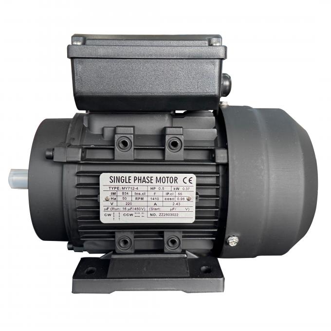 1410rpm Tek Fazlı Kondensat&ouml;r-Başlatma &Ccedil;alışma Eşzamanlı Elektrik Motoru 0.37KW 0.5HP 220V AC Voltaj 50Hz/60Hz Belirli G&uuml;&ccedil; 0