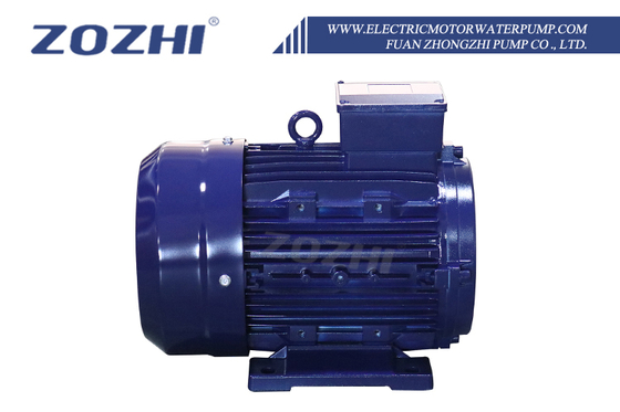 IE2 15HP 11KW AC Elektrik İndüksiyon Motorları 24mm Çürük Çubuklu 1000rpm Üç Fazlı 50Hz Frekans 380V 415V AC Alüminyum 60Hz